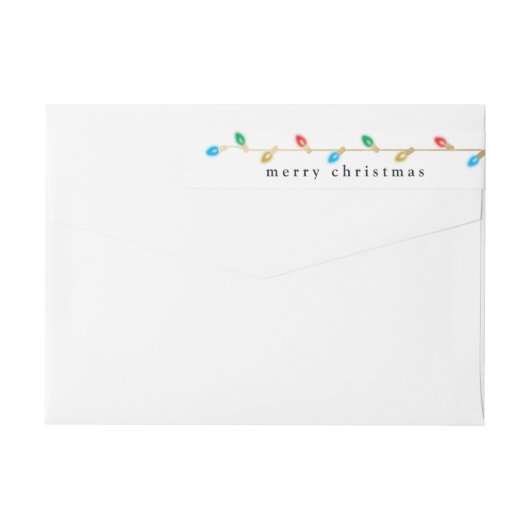Kerstverlichting Vakantie Retouradres (Achterkant)
