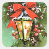 kerstverlichting Vakantiedagen sticker (Voorkant)
