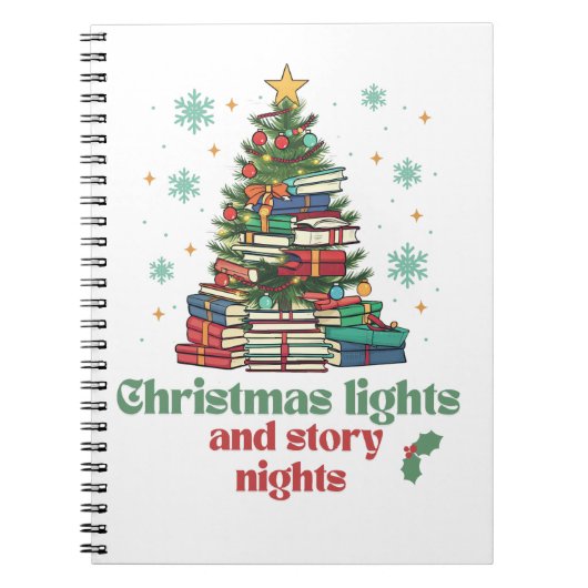 Kerstverlichting & Verhaal Nights Notitieboek (Voorkant)