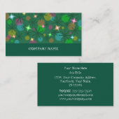 Kerstverlichting visitekaartje groene streep (Voorkant / Achterkant)