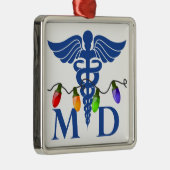 kerstverlichting voor artsen metalen ornament (Rechts)