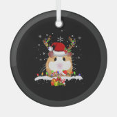 kerstverlichting voor cavia's glas ornament (Voorkant)
