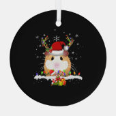 kerstverlichting voor cavia's glas ornament (Achterkant)