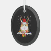 kerstverlichting voor cavia's glas ornament (Voorkant links)