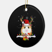 kerstverlichting voor cavia's keramisch ornament (Links)