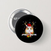 kerstverlichting voor cavia's ronde button 5,7 cm (Voorkant /achterkant)