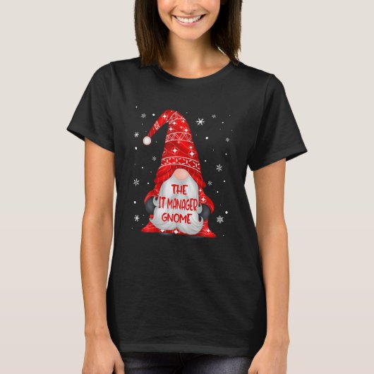 kerstverlichting voor IT Manager T-shirt (Voorkant)
