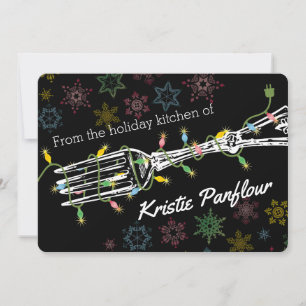 Kerstverlichting vork uit de keuken van kaart