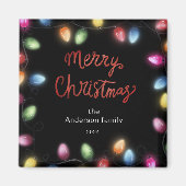 Kerstverlichting Vrolijke kerstmagneet Magneet (Voorkant)