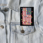 Kerstverlichting VS Vlag Patriottische Veteraan Ke Button (Insitu)