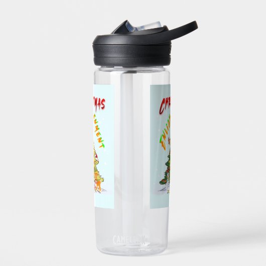 kerstverlichting waterfles (Links)