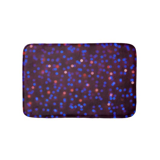 Kerstverlichting, wazige, feestelijke achtergrond. badmat (Voorkant)