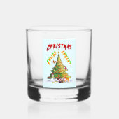 kerstverlichting whisky glas (Voorkant)