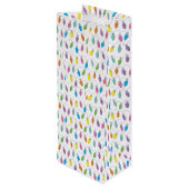 kerstverlichting wijn cadeautas (Achterkant Gekanteld)