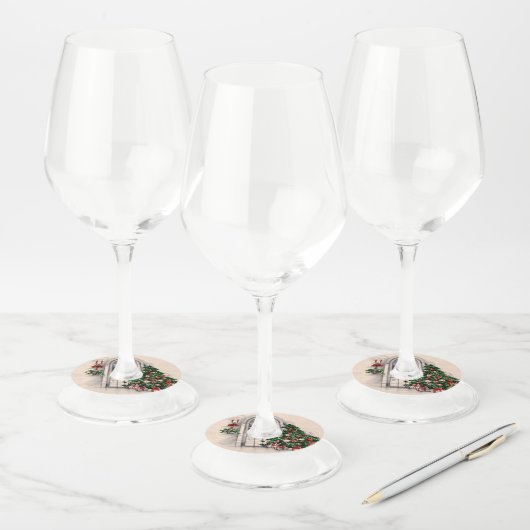 Kerstverlichting Wijnglaslabel (Set)