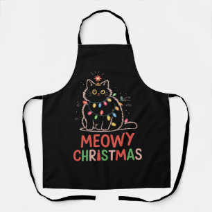 Kerstverlichting Zwarte Kat Pijama  Schort