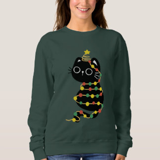 Kerstverlichting Zwarte Kat Trui