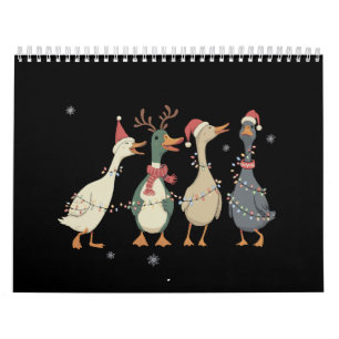Kerstverlichtings Eenden Grappige Dieren Boerderij Kalender