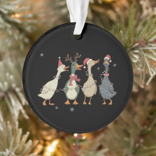 Kerstverlichtings Eenden Grappige Dieren Boerderij Ornament