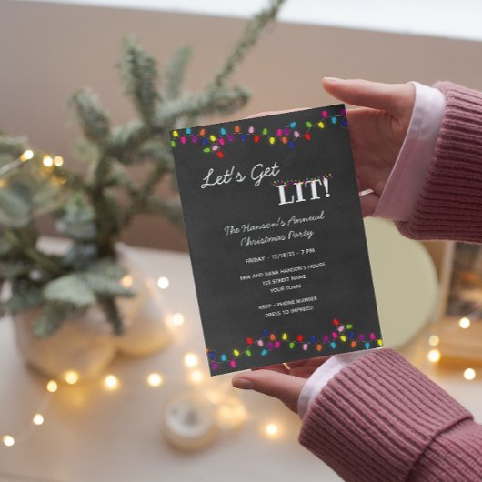 Kerstverlichtingsfeest Uitnodiging