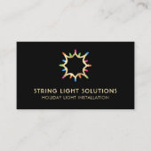 Kerstverlichtingsinstallatie Visitekaartje (Voorkant)
