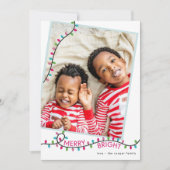 Kerstverlichtingslint - Kerstkaart (Voorkant)