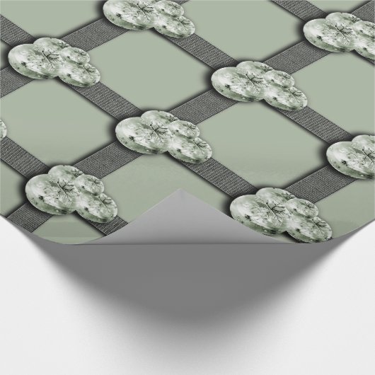 Kerstverloopdesign feestdagen snowflake cadeaupapier (Hoek)