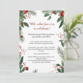 kerstverlovingsfeest kaart (Staand voorkant)