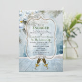 kerstverlovingsfeest kaart (Staand voorkant)