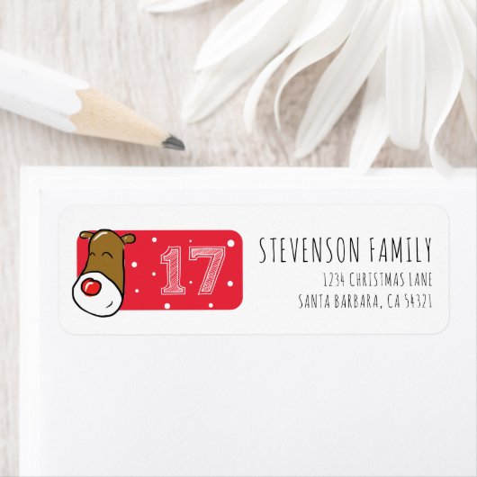 Kerstvermaak afbeelding etiket (Insitu)