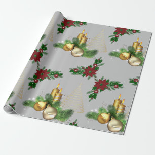 Kerstverpakken Gold-kaars Cadeaupapier