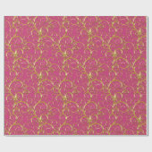 Kerstverpakken papier-Majesteit Golden Swirls Cadeaupapier (Vlak)