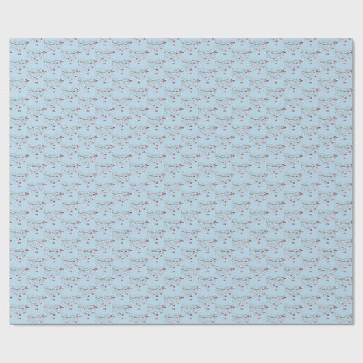 Kerstverpakken papier-winterBerry Cadeaupapier (Vlak)
