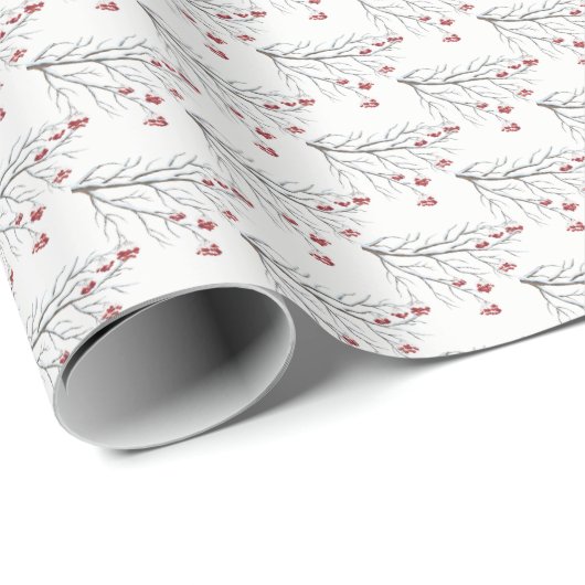 Kerstverpakken papier-winterBerry Cadeaupapier (Rol Hoek)