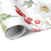 kerstverpakker (wit) cadeaupapier (Rol Hoek)