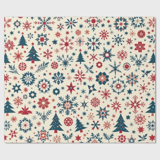 Kerstverpakking - Papier  kleuren (Vlak)