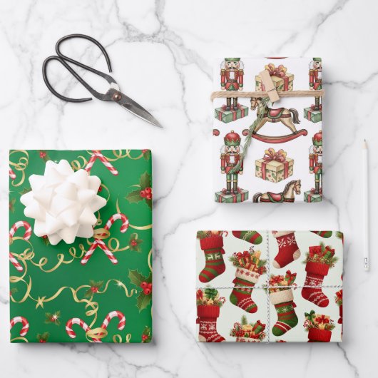 Kerstverpakkingen inpakpapier vel (Voorkant)