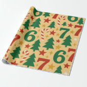Kerstverpakkings papier (Uitgerold)