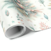 Kerstverpakkings papier met bomen (Rol Hoek)
