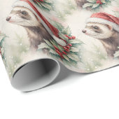 Kerstverpakkings papier met fret (Rol Hoek)