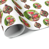 Kerstverpakkings papier met Kolibrie (Rol Hoek)