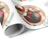 Kerstverpakkings papier met Kolibrie (Rol Hoek)
