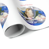 Kerstverpakkings papier met Kolibrie (Rol Hoek)
