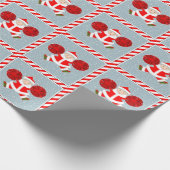 Kerstverpakkings papier voor cheerleaders (Hoek)