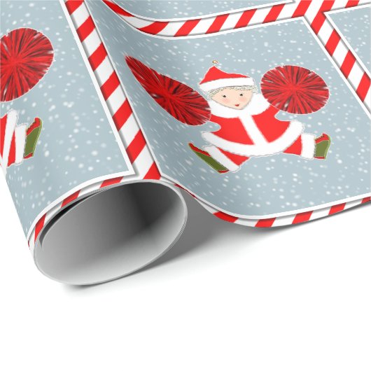 Kerstverpakkings papier voor cheerleaders (Rol Hoek)