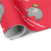 Kerstverpakkingspapier van kind voor ezels  cadeaupapier (Rol Hoek)