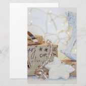 Kerstverpakte pakketten briefpapier (Voorkant / Achterkant)