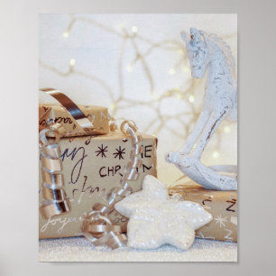 Kerstverpakte pakketten poster