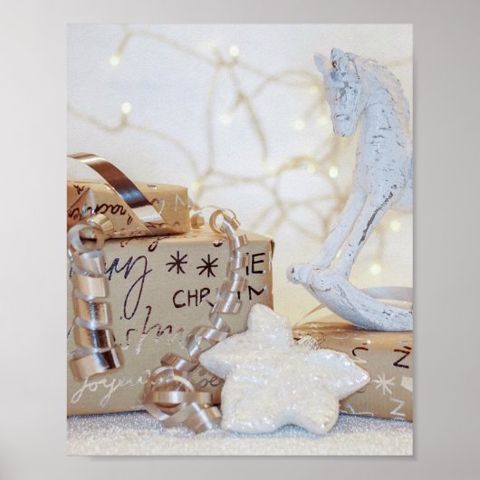 Kerstverpakte pakketten poster (Voorkant)