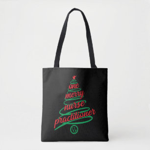 Kerstverpleegkundige, een groentje tote bag